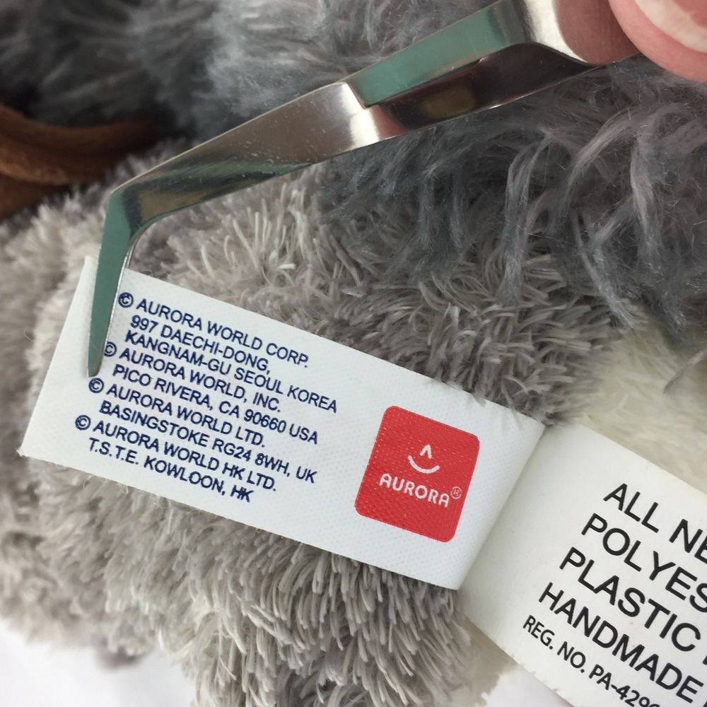 Aurora Gray Squirrel Grand Ole Opry Brown Cowboy Hat 8" Plush Stuffed Animal Toy - Picture 8 of 10